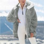 Teddyfleece Jacke Teddy Jacke Damen Winter Faux Fur Teddy Jumper With Zip Women's Fleece Jacket Oversized