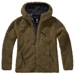 Brandit Women Teddyfleece Jacket Hooded Damen, mit Kapuze (Olive)