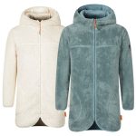Fleece Mantel Damen Kuschelfleece Damen Teddyfleece Jacke Fleecejacke Damen Mit Teddyfutter Blue Wave