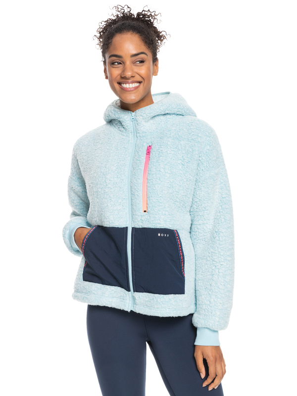 teddyfleece-jacke-damen-990efd-1.jpg Storm Dance Teddyfleece Jacke mit Reißverschluss für Frauen Frauen Blau Teddyfleece Jacke mit Reißverschluss | Roxy – Bild 1