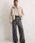 Teddyjacke regular aus recyceltem Polyester