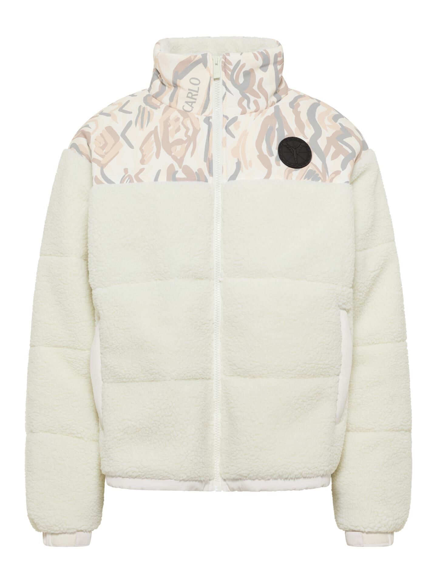 teddyjacke-822crd-1.jpg Unisex Teddyjacke (Weiß, M) – Bild 1