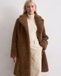 Teddymantel relaxed aus recyceltem Polyester