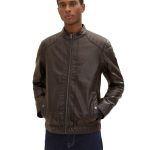 Tom Tailor Jacke aus Kunstleder 1026337 Braun | Modivo.de