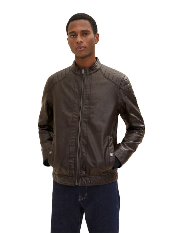 tom-tailor-jacke-071sqv-1.jpg Tom Tailor Jacke aus Kunstleder 1026337 Braun | Modivo.de – Bild 1