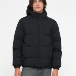 TOM TAILOR DENIM HOODED PUFFER JACKET Winterjacke black/schwarz Zalando