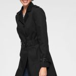 Aniston CASUAL Trenchcoat in Schwarz | ABOUT YOU