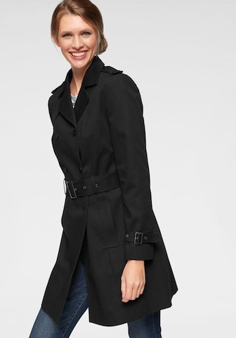 trenchcoat-damen-schwarz-108bwx-1.jpg Aniston CASUAL Trenchcoat in Schwarz | ABOUT YOU – Bild 1