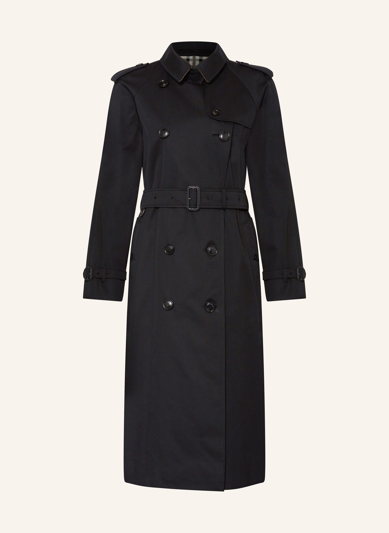 trenchcoat-damen-schwarz-205ykt-1.jpg BURBERRY Trenchcoat WATERLOO in schwarz – Bild 1