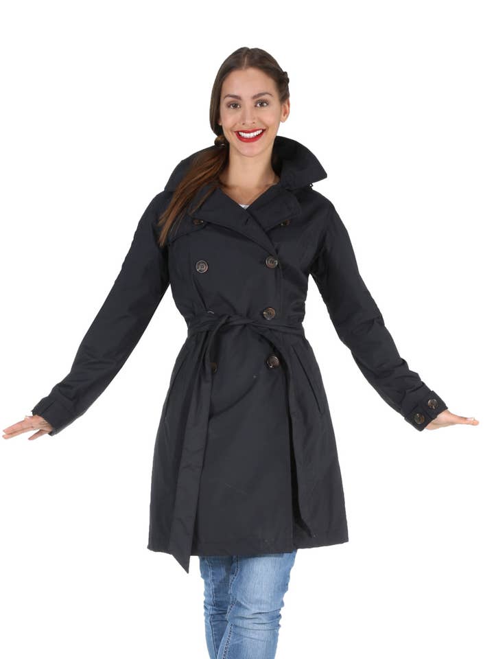 trenchcoat-damen-schwarz-697hit-1.jpg Damen Trenchcoat Schwarz im Großhandel für dein Geschäft – Faire – Bild 1