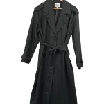 ONLY Damen Trenchcoat Schwarz Gr. 42 Klassisch Mantel mit…