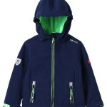 TROLLKIDS KIDS TROLLFJORD JACKET UNISEX Softshelljacke navy light green/dunkelblau Zalando