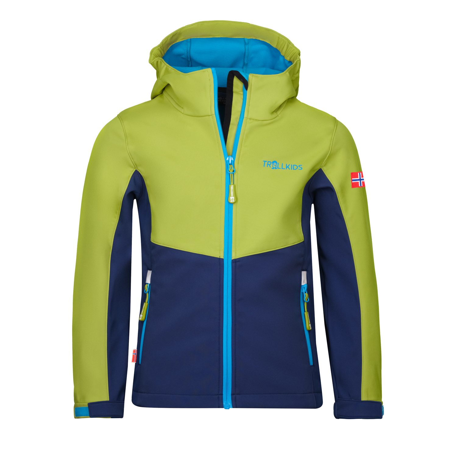 320-345 Kids Kristiansand Jacket | kiwi/mystic blue | 98 | 320 345 098 – Bild 1