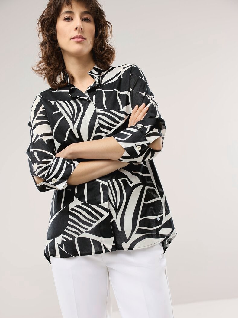 tunika-bluse-439out-1.jpg Tunika Bluse mit Stehkragen – Bild 1