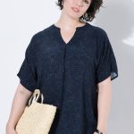 Bluse, Blüten, A Linie, Tunika Ausschnitt, Halbarm, marine | Ulla Popken