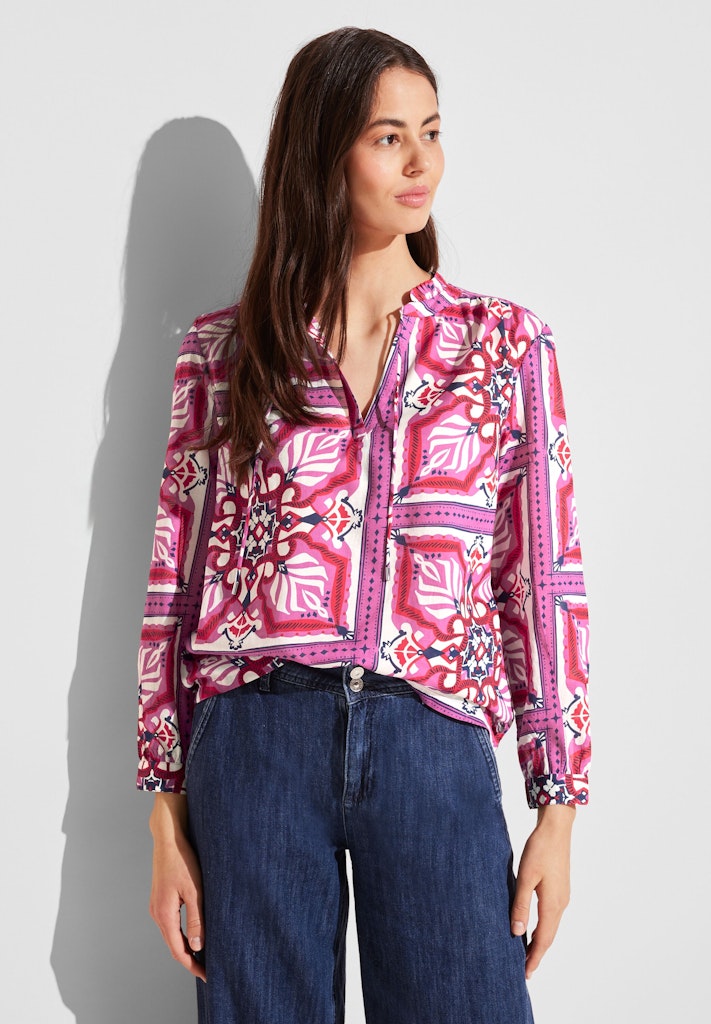 tunika-bluse-763wyq-1.jpg Street One Langarmbluse Print Tunika Bluse magnolia pink | Tara M – Bild 1