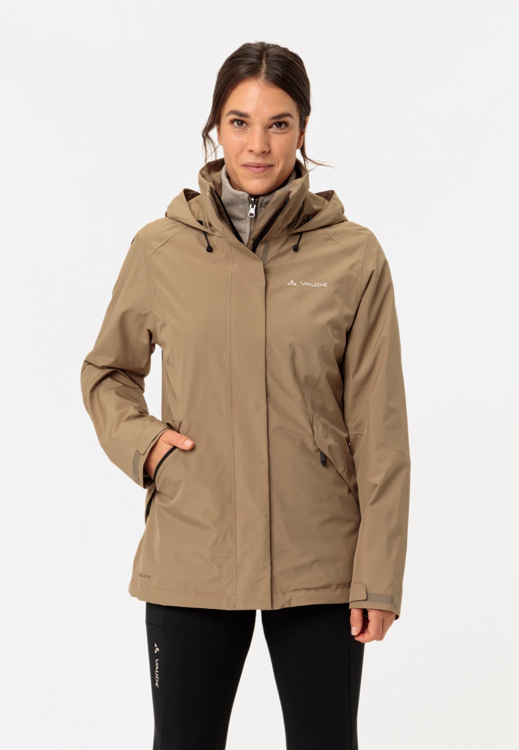 vaude-jacke-damen-829pxf-1.jpg Vaude ROSEMOOR 3IN1 Hardshelljacke oat/khaki Zalando – Bild 1