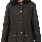 Barbour Bower Wax Jacket Wachsjacke Damen Olive grün 38 : Amazon.de: Fashion