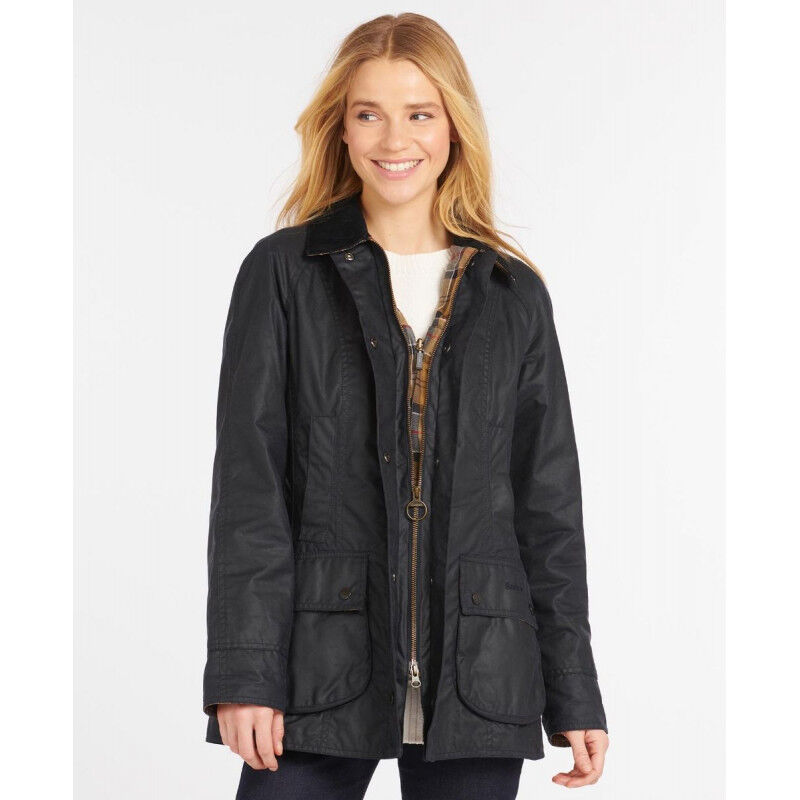 wachsjacke-damen-719xmk-1.jpg Barbour Beadnell Wax Jacket Jacke Damen | Hardloop – Bild 1