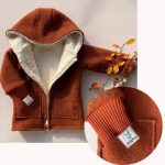 Walkjacke / Winterjacke für Kinder, voll gefütterte Jacke mit Bio Baumwolle Teddy Plüsch Etsy.de