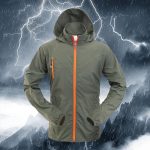 Herren Regenjacke, wasserdicht: Wanderjacke, wasserdicht, atmungsaktiv, Klettern, schnell trocknend, Herren Regenjacke mit Kapuze, leichte ...
