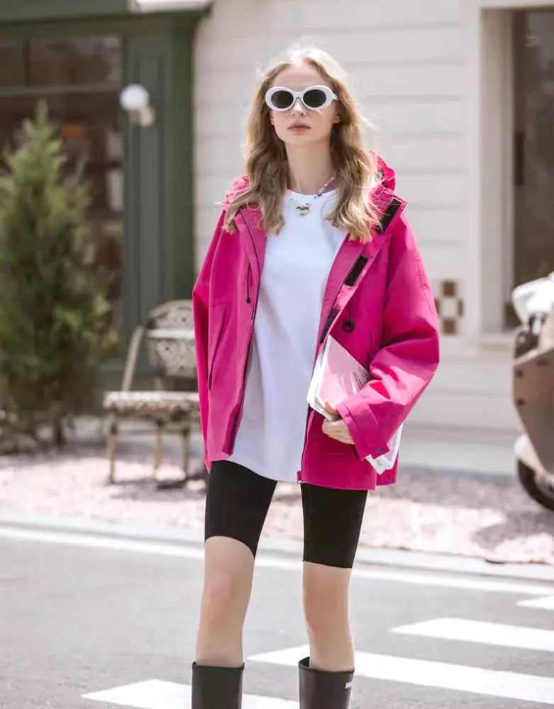 wasserdichte-regenjacke-damen-217pib-1.jpg Weite Regenjacke Damen kurz – Bild 1