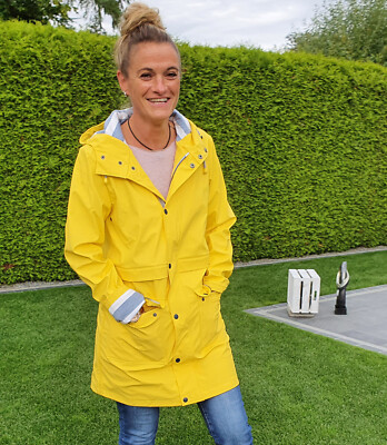 wasserdichte-regenjacke-damen-220mlf-1.jpg Damen REGENMANTEL warm gefüttert Friesennerz WASSERDICHT Parka Regenjacke Kapuze | eBay.de – Bild 1