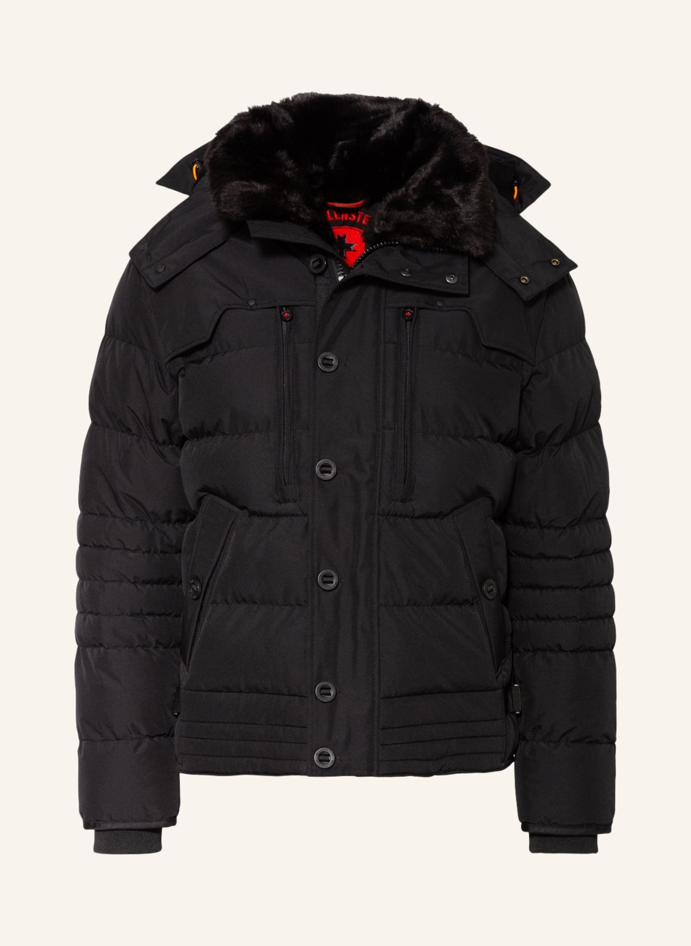 wellensteyn-herren-winterjacke-541cjj-1.jpg WELLENSTEYN Steppjacke STARSTREAM mit abnehmbarer Kapuze und Kunstfellbesatz in schwarz – Bild 1