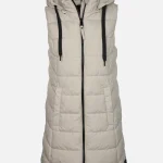 AWG Mode Damen Steppweste in langer Form | noSize | 912530 beige