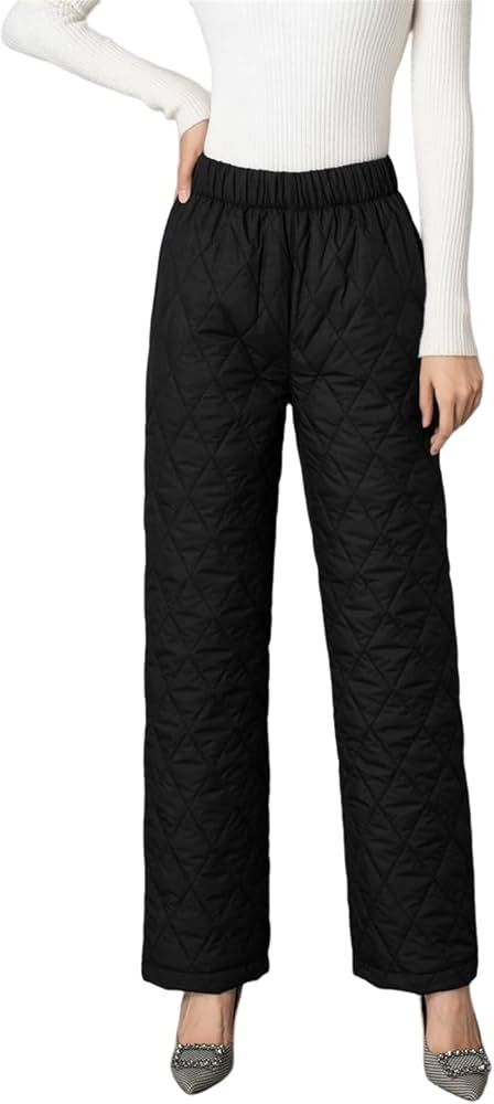 winterhose-damen-397yvj-1.jpg Sawmew Damen Winter Warme Ultraleichte Outdoor Schneehose Camping Hose Damen Winter Gefütterte Hose Damenhose Stepphose Damen Hosen mit Taschen (Color : Black 2, Size : M) : Amazon.de: Fashion – Bild 1
