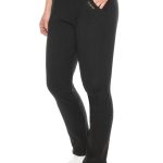 Kendindza Collection Thermohose Thermohose Damen Winter gefüttert warm Innenfleece Winterhose elegant Gummibund Schlupfhose Stretch