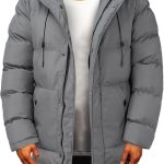 VaiKanhai Wintermantel Lang Herren Steppjacke Hooded Winddicht Winterjacke,Winterparka Herren mit Full Zip Skijacke Snowboard Puffer Jacke Daunenjacken Regular Fit M,8XL : Amazon.de: Fashion