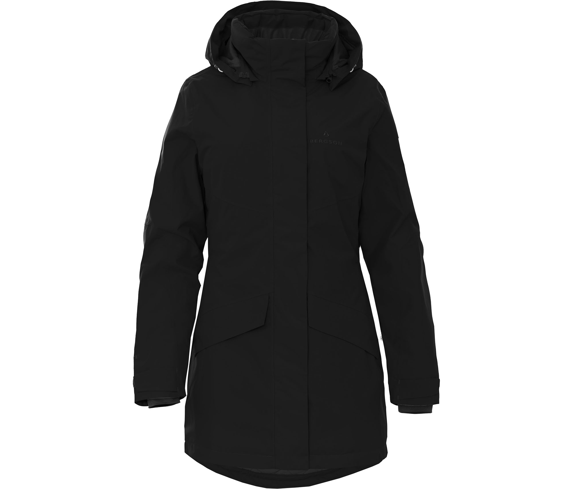winterparka-damen-354yrw-1.jpg Bergson TUUSULA | Damen Winterparka, warm wattiert, 20000 mm Wassersäule schwarz – Bild 1
