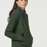 Damen Jacke in Dunkelgrün meliert Kostenloser Versand Dilling