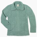Damen Wollfleece Jacke SPECIAL EDITION 34/36 / Jade Melange