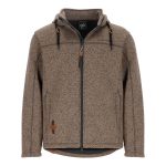 Dry Fashion Herren Wollfleece Jacke Helgoland Fleecejacke mit Kapuze