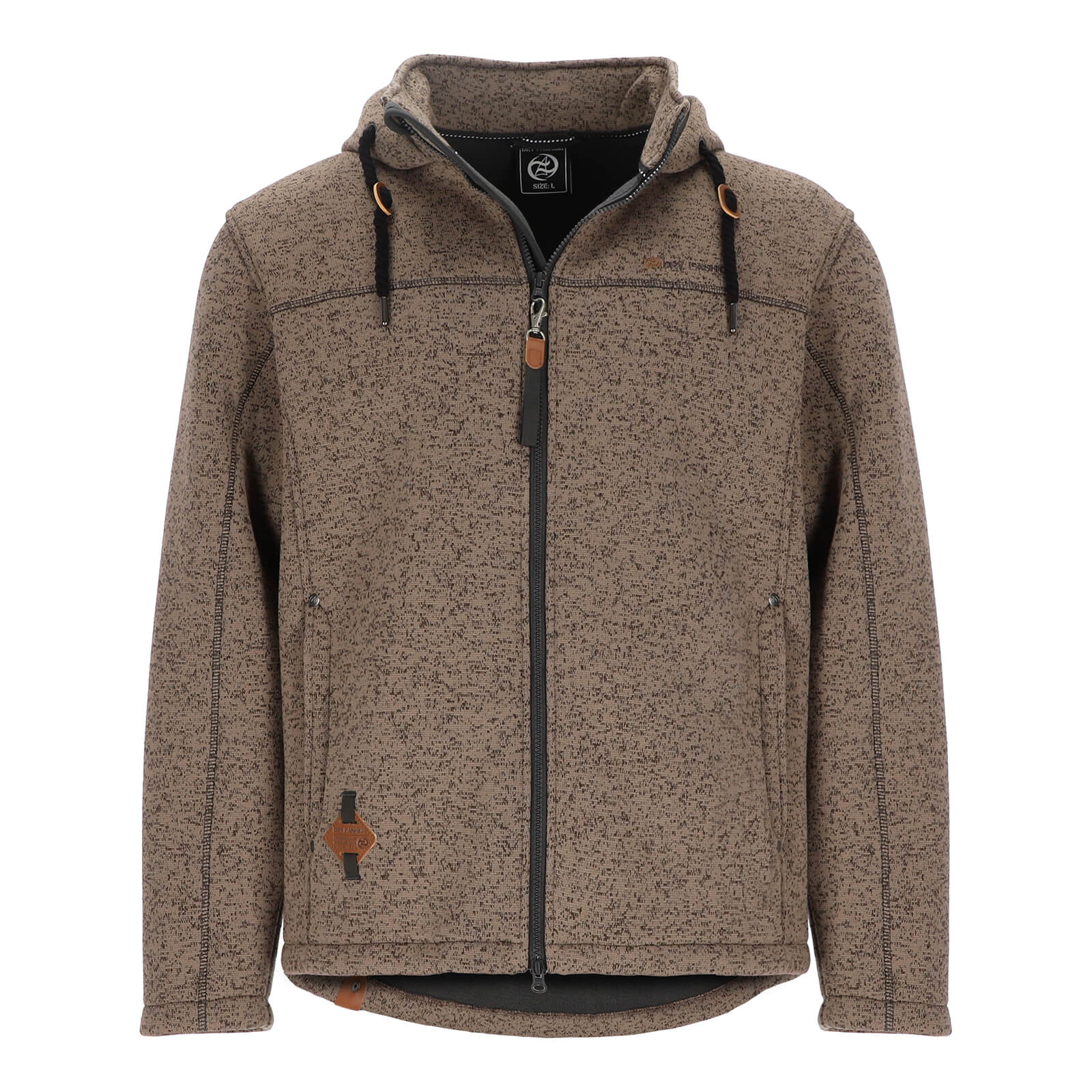 wolljacke-herren-333oje-1.jpg Dry Fashion Herren Wollfleece Jacke Helgoland Fleecejacke mit Kapuze – Bild 1