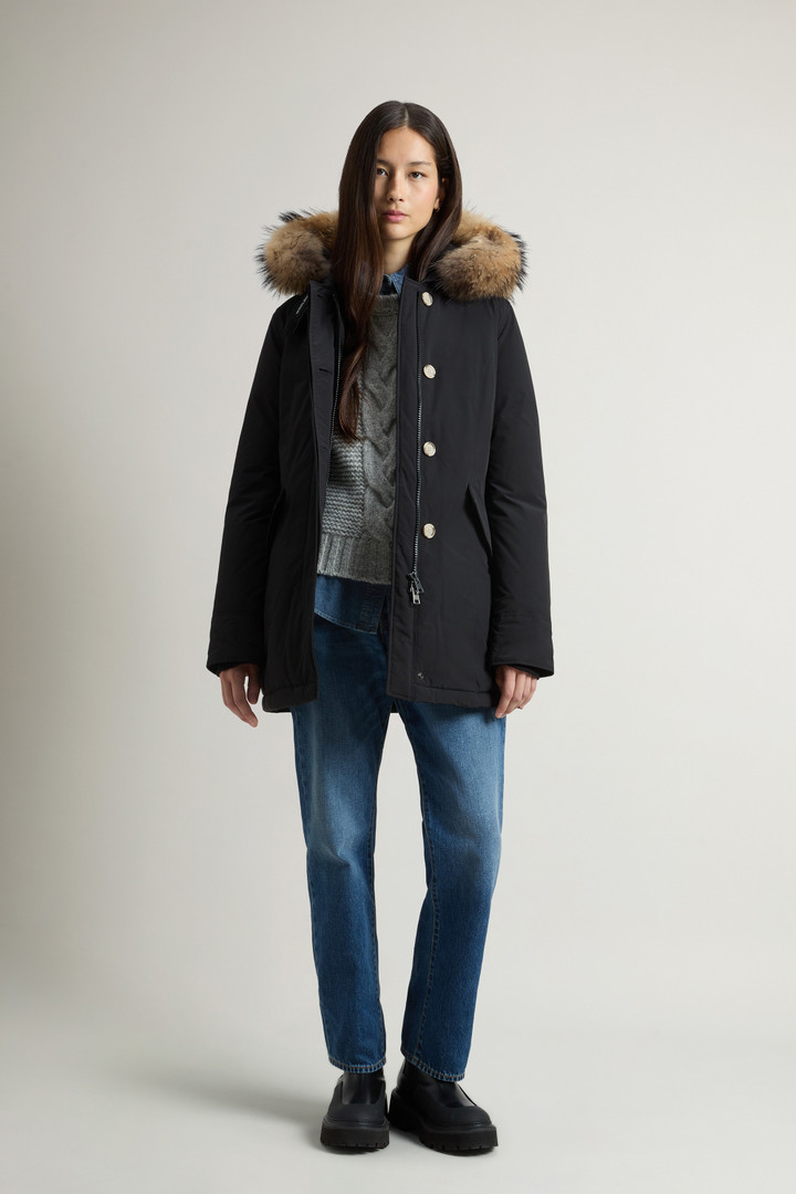woolrich-parka-damen-397efp-1.jpg Woolrich Arctic Parka Damen Parka Mit Pelzkragen In Schwarz Schwarzer Woolrich Parka – Bild 1