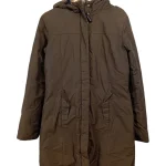 WOOLRICH Arctic Parka Damen Winterjacke Braun Kapuze Gr…
